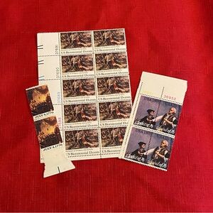 US Bicentennial and Historical 1776/1777 Commemorative 13 Cent Stamps/Set of 14